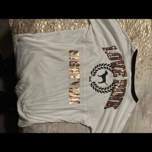 PINK long sleeve bling shirt